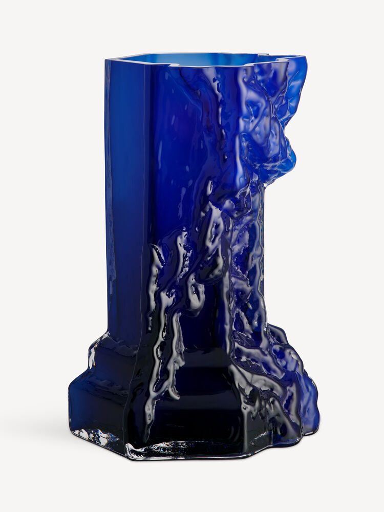 K&B Rocky vase blå 35cm